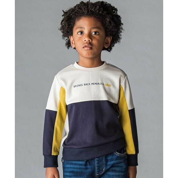 WASK / ワスク ロゴプリント配色トレーナー(110~160cm)