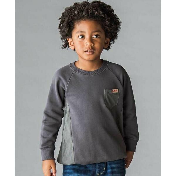 WASK / ワスク ドロスト異素材トレーナー(100~160cm)