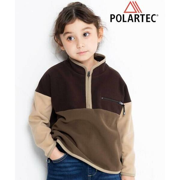 WASK / ワスク 配色ハーフジップフリースプルオーバー(110~160cm)