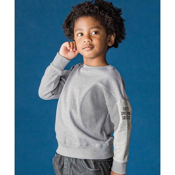 WASK / ワスク 円形切り替えBIG裏毛トレーナー(100~160cm)