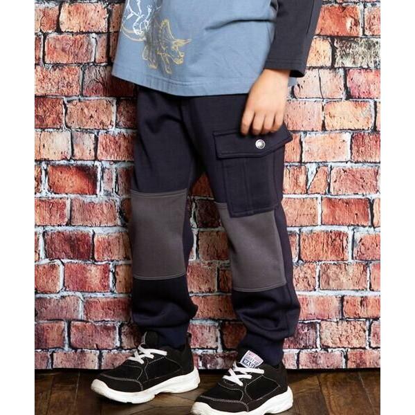 WASK / ワスク バイカラーダンボールニットパンツ(100~160cm)