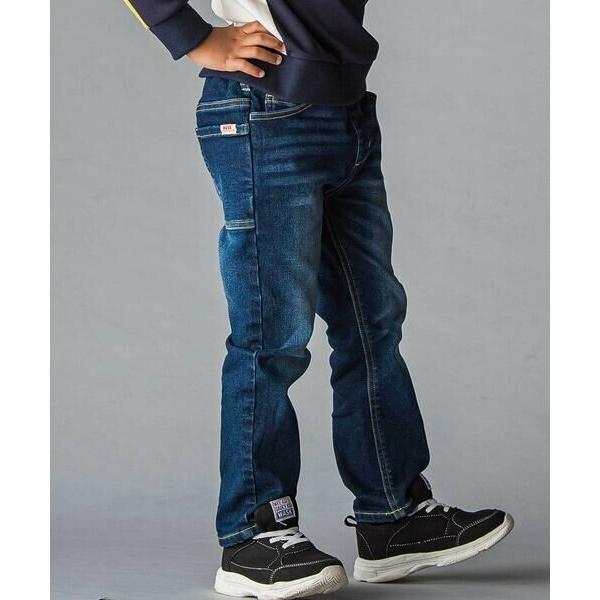 WASK / ワスク BIGポケット裏起毛ストレッチデニムパンツ(100~160cm)