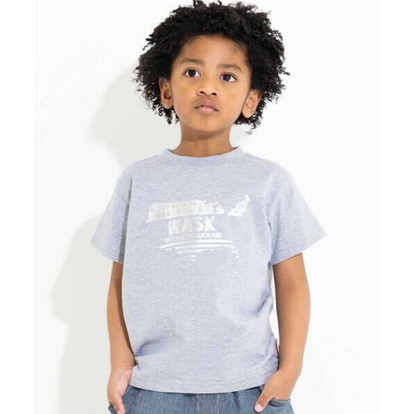 WASK / ワスク 【接触冷感】WASKマーク箔プリント天竺Tシャツ(100~160cm)