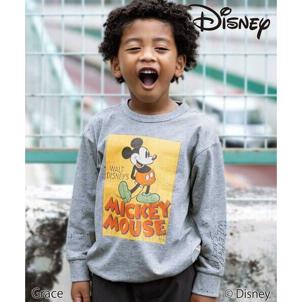 WASK / ワスク 【Disney(ディズニー)】<ミッキーマウス>ドロストBIGTシャツ