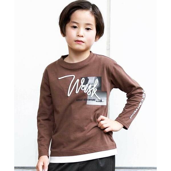 WASK / ワスク レイヤード風コードTシャツ(100~160cm)