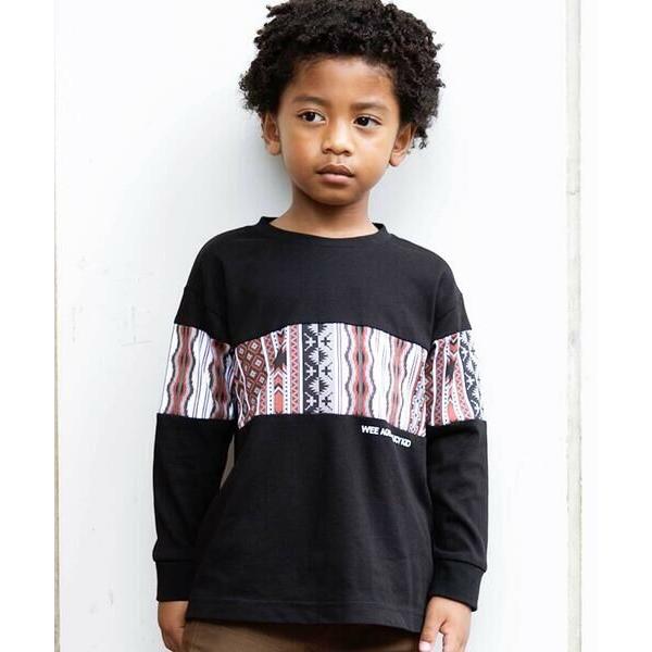 WASK / ワスク ネイティブ柄プリントTシャツ(110~160cm)