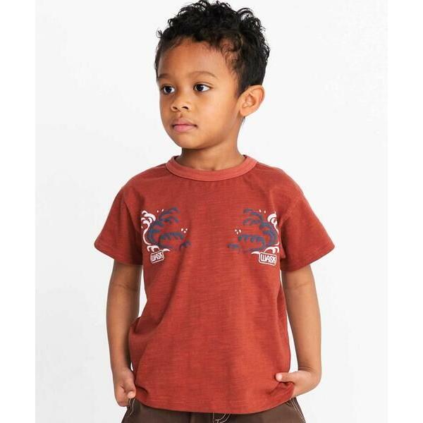 WASK / ワスク アーカイブ日本地図スラブTシャツ(90~160cm)