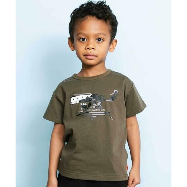 WASK / ワスク 【接触冷感】WASKマーク ブラッシュタッチ プリント Tシャツ (100~1...