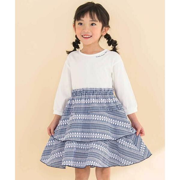 Noeil aime BeBe / ノイユ エーム べべ 【お揃い】ギンガムティアードドッキングワン...