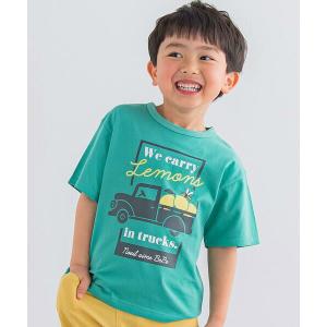 Noeil aime BeBe / ノイユ エーム べべ レモントラックプリントTシャツ (80~130cm)｜selectsquare