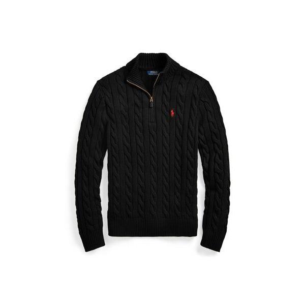 POLO RALPH LAUREN / ポロ ラルフ ローレン ケーブルニット コットン クォーター...