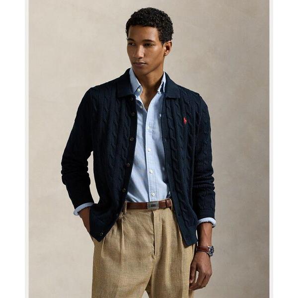 POLO RALPH LAUREN / ポロ ラルフ ローレン ケーブルニット コットン カーディガ...