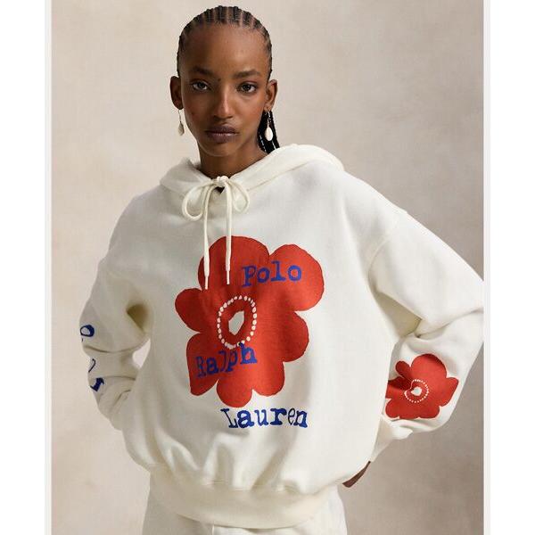 POLO RALPH LAUREN / ポロ ラルフ ローレン フローラル ロゴ フリース フーディ