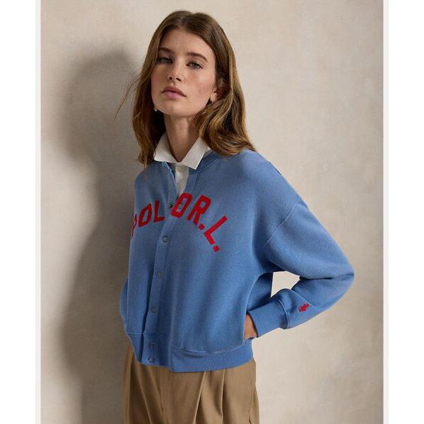 POLO RALPH LAUREN / ポロ ラルフ ローレン ロゴ フリース スナップド カーディ...