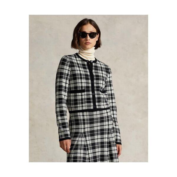 POLO RALPH LAUREN / ポロ ラルフ ローレン プラッド ウール カーディガン