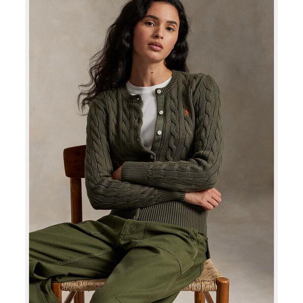 POLO RALPH LAUREN / ポロ ラルフ ローレン ケーブルニット コットン クルーネッ...