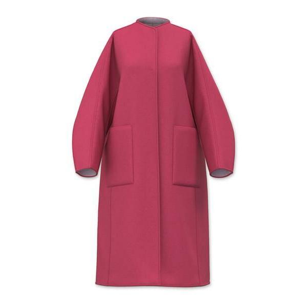 ADORE / アドーア カシミヤ混 2TONE リバーロングコート