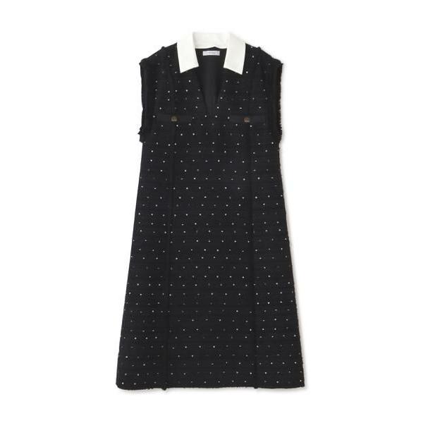 ADORE / アドーア ◆フラワースパングルツィードワンピース