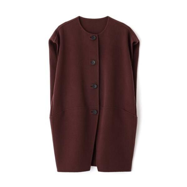 ADORE / アドーア ソリッドウールリバーノーカラージレ