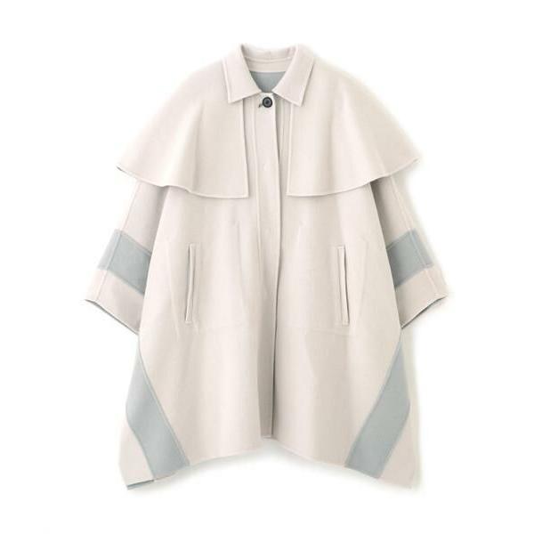 ADORE / アドーア ◆Ｃａ混２ＴＯＮＥリバーケープコート