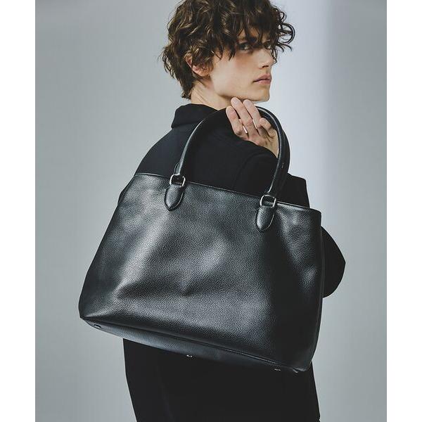 ABAHOUSE / アバハウス 【WEB別注】シボレザー 横型トートバッグ / クラッチバッグ付き...