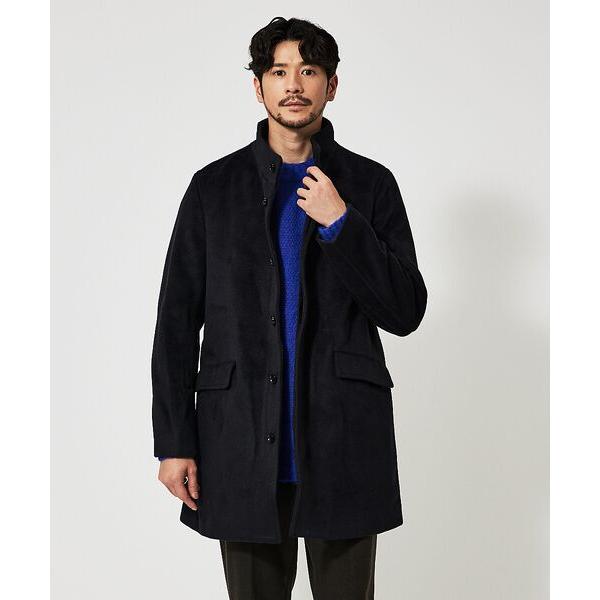 ABAHOUSE / アバハウス 【毛玉レス】ウール調メルトン スタンドコート
