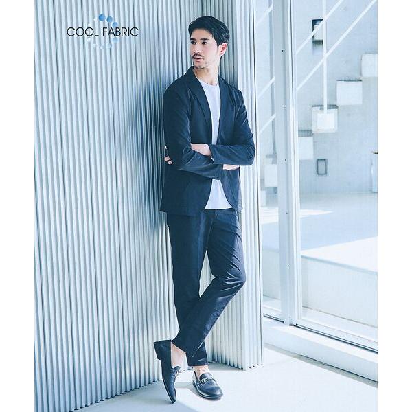 ABAHOUSE / アバハウス 【上下2点セット/セットアップ対応】接触冷感 セットアップ/スーツ...