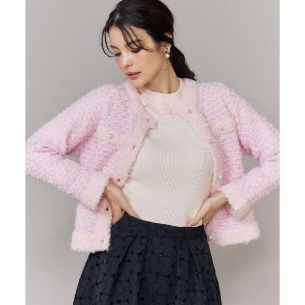 Maglie le cassetto / マーリエ ル カセット ラメフェザーニットジャケット