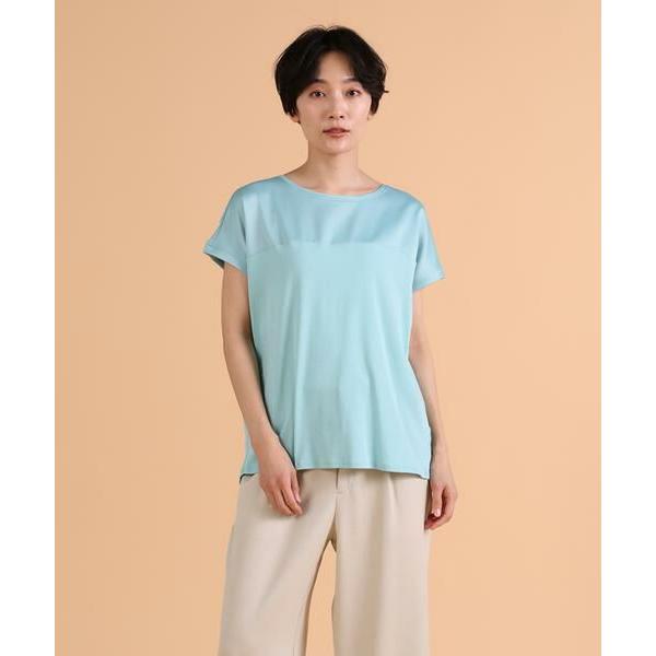 I.T.'S. international / イッツインターナショナル サテン切り替えワイドカット...