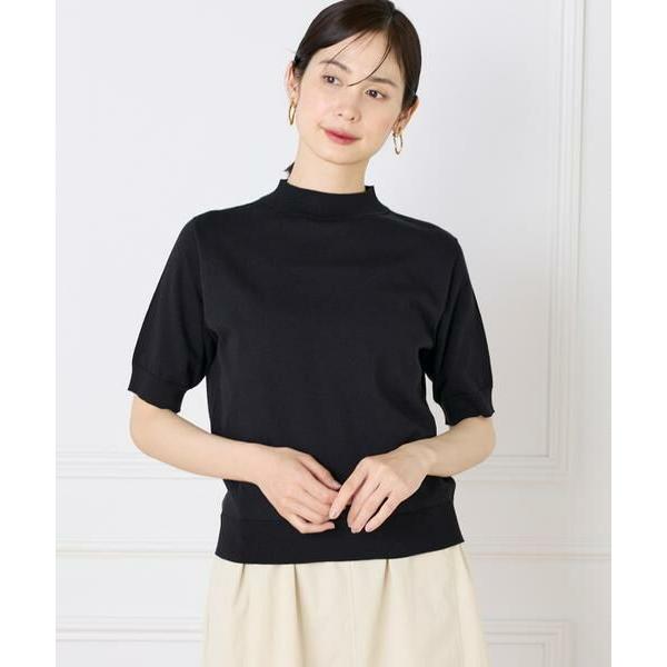 I.T.'S. international / イッツインターナショナル ハイネック5分袖ニット