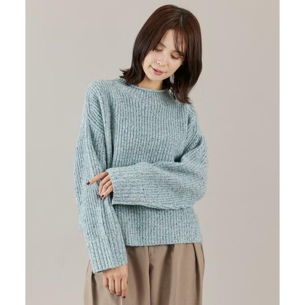 I.T.'S. international / イッツインターナショナル カラーネップ畦編みロールネ...