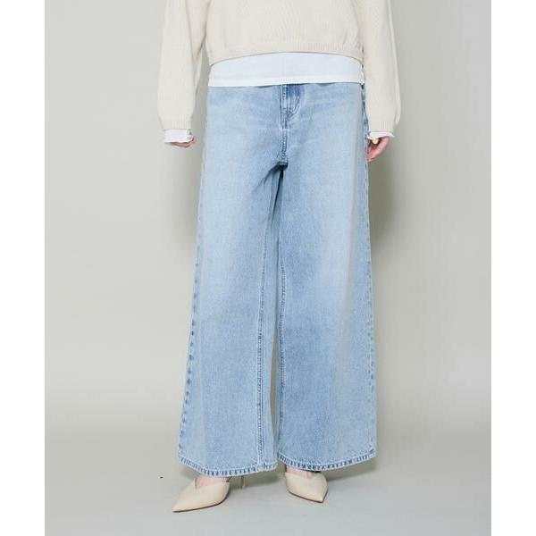 I.T.'S. international / イッツインターナショナル 綿リヨセルワイドデニムパン...