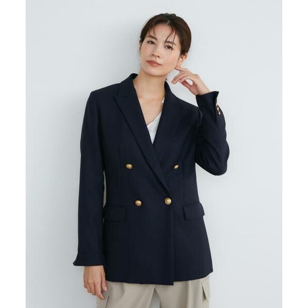 INED / イネド 《大きいサイズ》定番ダブルブレストジャケット