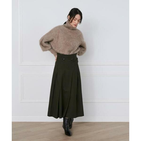 INED / イネド フラノストレッチラップ風スカート《la veille by SUPERIOR ...