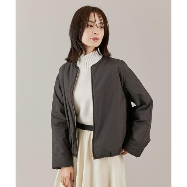 INED / イネド ノーカラー中綿ブルゾン《LIMONTA EAST》