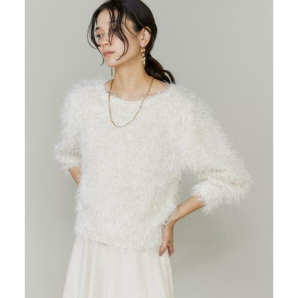 INED / イネド シャギーヤーンニットプルオーバー