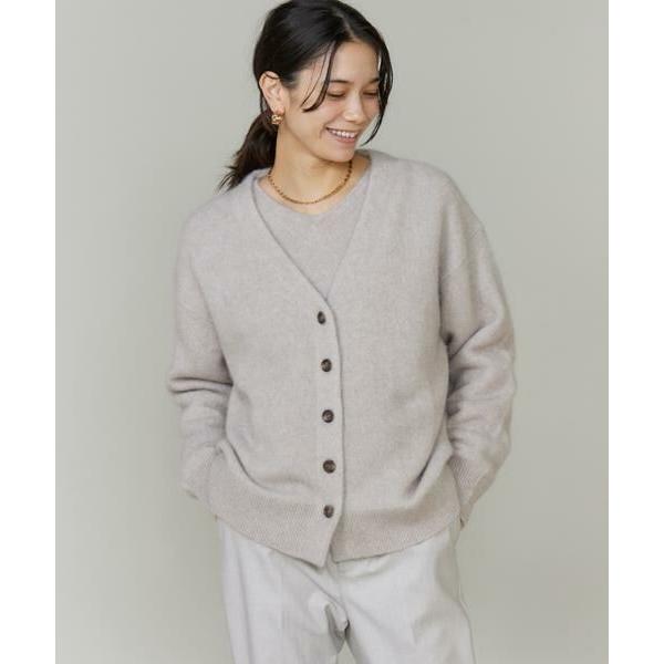 INED / イネド チャイニーズラクーンVネックカーディガン