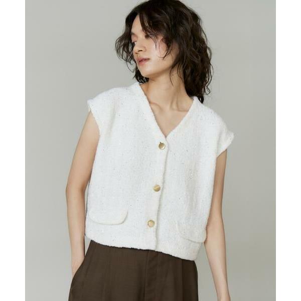 INED / イネド ツイード風ジレ