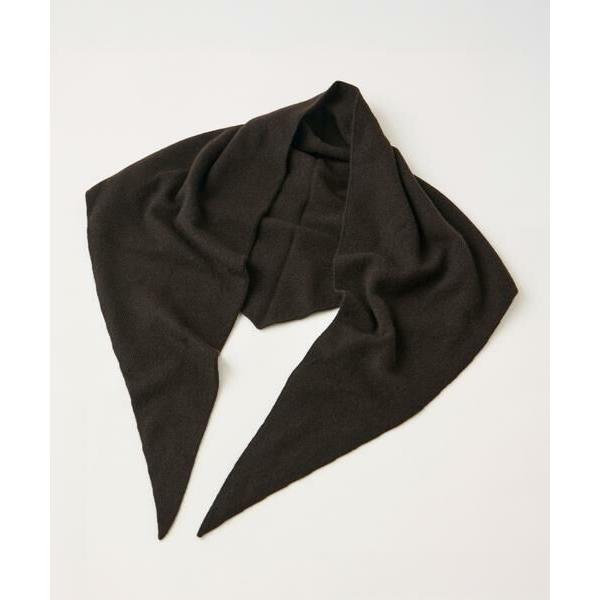 INED / イネド シームレストライアングルカシミヤニットストール《ASAUCE MELER》