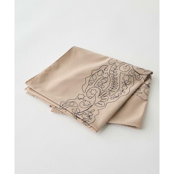 INED / イネド コットンシルク　エンブロイダリーバンダナ《ASAUCE MELER》