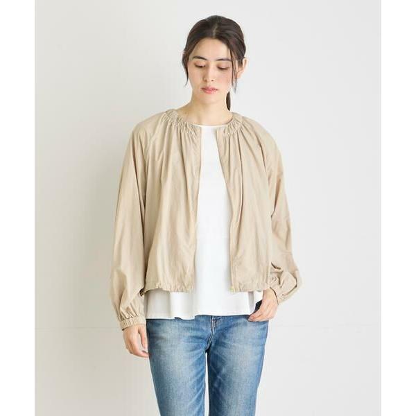 7-IDconcept / セブンアイディーコンセプト 《大きいサイズ》エアリーギャザーブルゾン