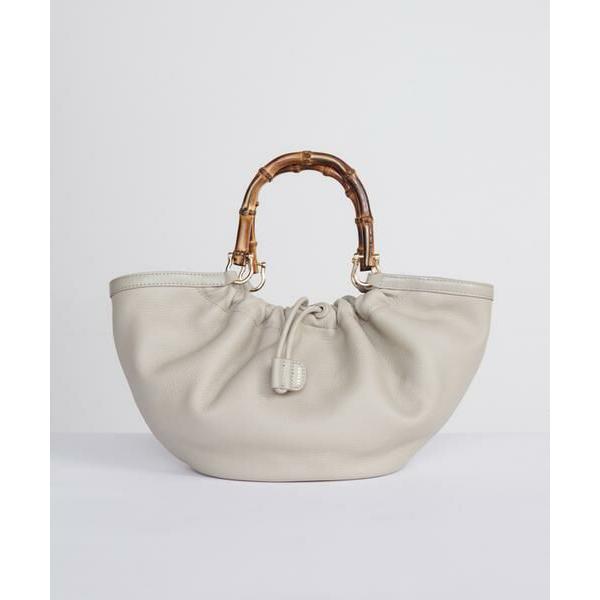 7-IDconcept / セブンアイディーコンセプト カウレザーバンブーハンドル2WAYバッグ