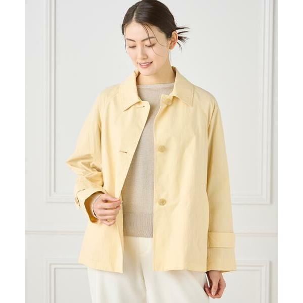 7-IDconcept / セブンアイディーコンセプト ナイロンタッサーミドル丈ステンカラーコート　