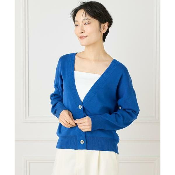 7-IDconcept / セブンアイディーコンセプト 《大きいサイズ》Ｖネックカーディガン