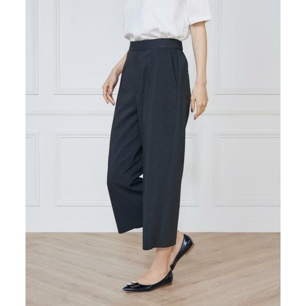 7-IDconcept / セブンアイディーコンセプト リネン混ワイドクロップトパンツ