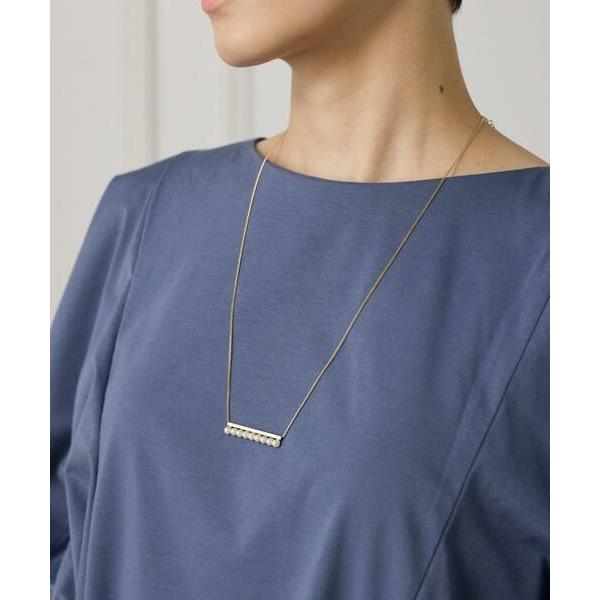 7-IDconcept / セブンアイディーコンセプト パールバー ゴールドネックレス