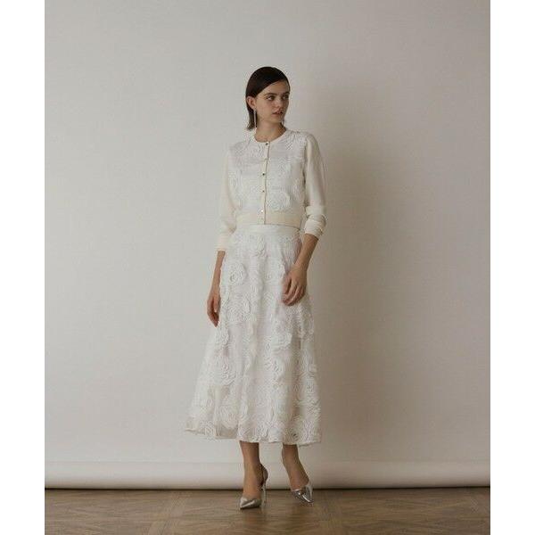 GRACE CONTINENTAL / グレースコンチネンタル ローズ刺繍フレアスカート