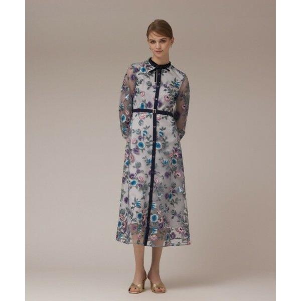 GRACE CONTINENTAL / グレースコンチネンタル マルチ刺繍フレアワンピース