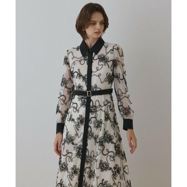 GRACE CONTINENTAL / グレースコンチネンタル チュールコードレースワンピース