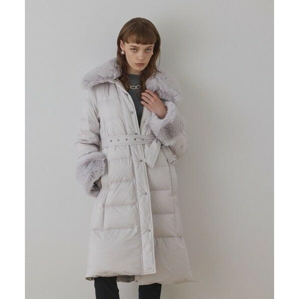 GRACE CONTINENTAL / グレースコンチネンタル ファーカラーロングダウン